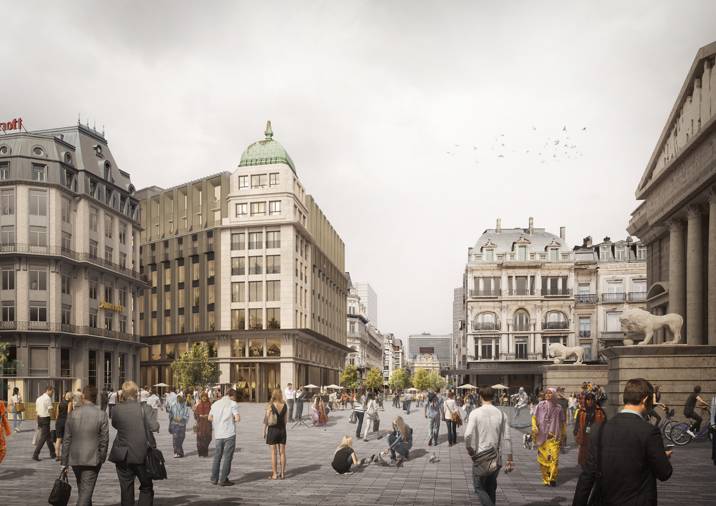 Réaménagement de la Bourse : la Ville de Bruxelles a trompé le public !